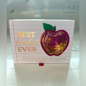 Best Teacher Ever Set of 8 Cards